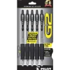 Pens|Pilot G2 Retractable Gel Pens, Ultra Fine Point, Black Ink, 5/Pack (31306)