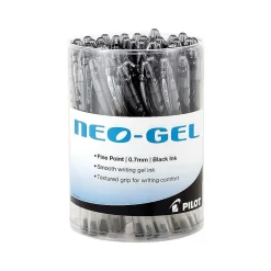 Pens|Pilot Neo-Gel Gel Pens, Fine Point, Ink, 48/Pack (84071) Black