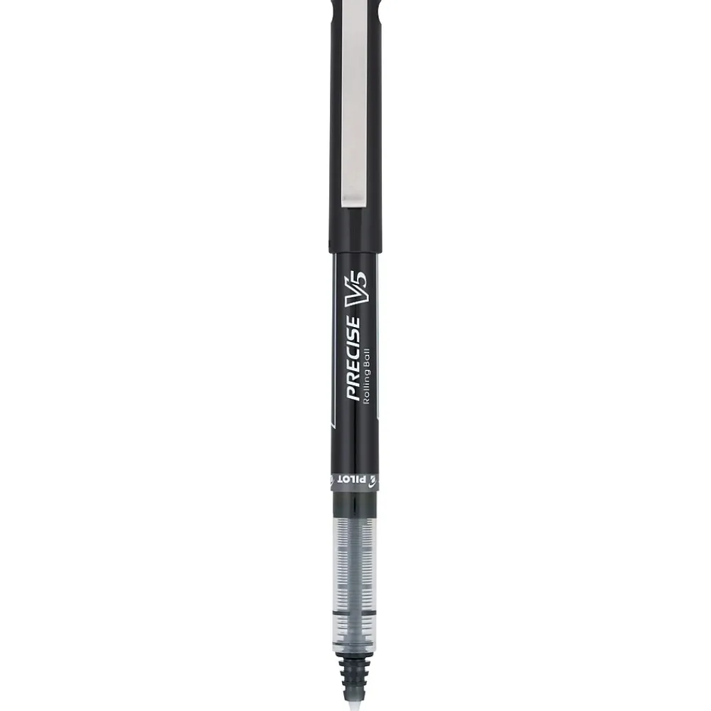 Pens|Pilot Precise V5 Rollerball Pens, Extra Fine Point, Black Ink, Dozen (35334)