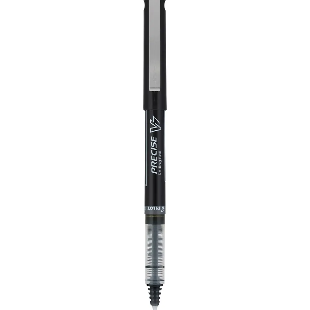 Pens|Pilot Precise V7 Rollerball Pens, Fine Point, Black Ink, Dozen (35346)