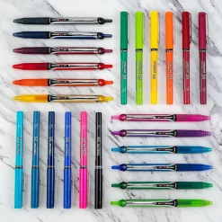 Pens|Pilot Precise V5 RT Retractable Rollerball Pens, Extra Fine Point, Assorted Ink, 3/Pack (26053)