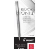 Pens|Pilot Razor Point II Marker Pens, Super Fine Point, Red Ink, Dozen (11011)