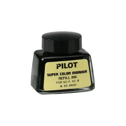 Pens|Pilot Super Color Permanent Marker Bottled Ink Refill, Black Ink (43500)