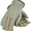 PIP Driver's Gloves, Economy Grade, Top Grain Cowhide, Small, Tan