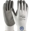PIP Great White Dyneema Diamond/Lycra 3GX Cut-Resistant Polyurethane Coated Gloves, Medium, White/Gray (19-D322/M)
