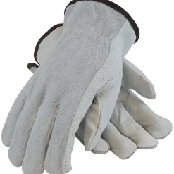 PIP 68-PK-161SB Leather Gloves, Small, Gray (179957)