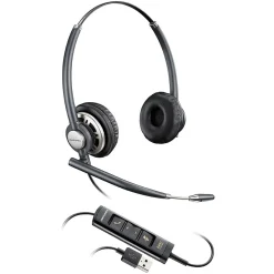 Sale Poly Plantronics Encorepro HW725 Stereo Headset, Over-the-Head, Black (783M6AA)