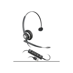 Best HP Plantronics Encorepro HW715 Noise Canceling Mono Headset, Over-the-Head, Black (203476-01)