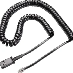 New Poly Plantronics U10 Amplifier Cord for Cisco IP Phones, Black (85R38AA)