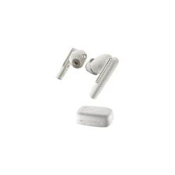 Plantronics Voyager Free 60 UC Wireless Noise Cancelling Bluetooth Earbuds, USB-C, MS Certified, White Sand (7Y8L6AA)<Poly Sale