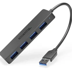 Plugable 4 Port USB Hub 3.0, USB Splitter for Laptop (USB3-HUB4A)