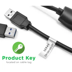 Plugable 6' USB 3.0 Windows Transfer Cable, Black (USB3-TRAN)