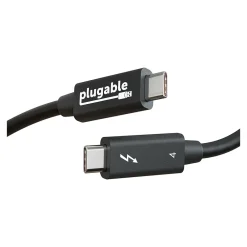 Plugable 3.3' USB C Power Cable, Black (TBT4-40G1M)