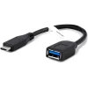 Plugable 6" USB-C to USB-A, Male to Female, Black (USBC-AF3)