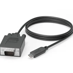 Plugable 6' VGA to USB-C Video Cable, Male to Male, Black (USBC-VGA-CABLE)