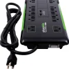 Plugable 12-Outlet 4320 J Surge Suppressor, 6' (PS12-USB2B)