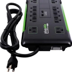 Plugable 12-Outlet 4320 J Surge Suppressor, 6' (PS12-USB2B)