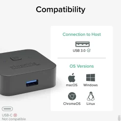 Clearance Plugable USB3-SWITCH2 USB 3.0 Sharing Switch
