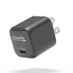 30W GaN USB C Charger Block, Black (PS-30C1B)<Plugable Outlet