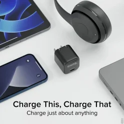 30W GaN USB C Charger Block, Black (PS-30C1B)<Plugable Outlet