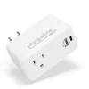 Wall Outlet Extender with USB-C and USB Charger, White (PS1-CA1)<Plugable Hot