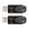 Best PNY Elite Turbo Attache 4 64GB USB 3.2 Flash Drive, Black, 2/Pack (P-FD64GX2TBAT4G)