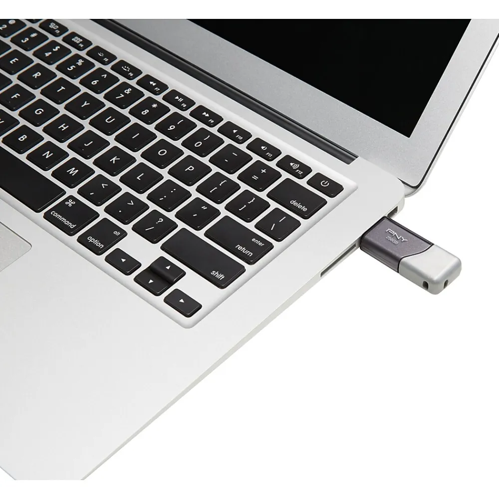 Outlet PNY Elite Turbo Attache 3 256GB USB 3.0 Type A Flash Drive, Silver/Gray (P-FD256TBOP-GE)