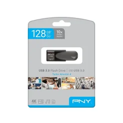 Online PNY Turbo Attache 4 128GB USB 3.0 Type A Flash Drive, Black (P-FD128TBAT4-GE)