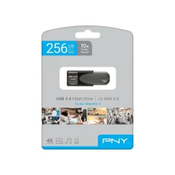 Discount PNY Turbo Attache 4 256GB USB 3.0 Type A Flash Drive, Black (P-FD256TBAT4A-G)