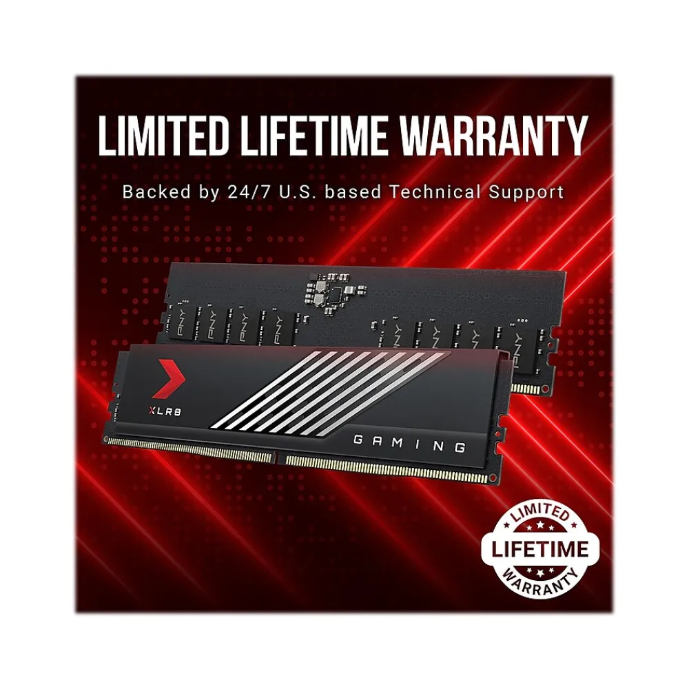 Best PNY XLR8 Gaming MAKO 32GB (2 x 16GB) DDR5 UDIMM 288-pin Desktop Memory Kit (MD32GK2D5600040MXR)