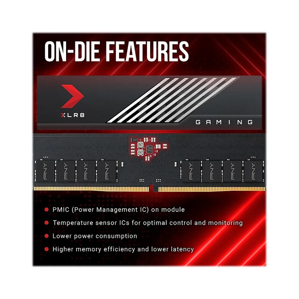 Best PNY XLR8 Gaming MAKO 32GB (2 x 16GB) DDR5 UDIMM 288-pin Desktop Memory Kit (MD32GK2D5600040MXR)