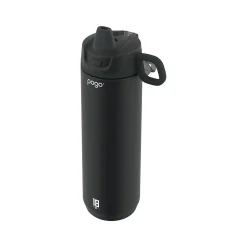 POGO GEAR ACTIVE Stainless Steel Water Bottle, 18 oz., Black (488-0887-400-6)