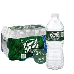 Poland Spring 100% Natural Spring Water, Regular Flavor, 16.9 oz., 24/Carton (12119419)