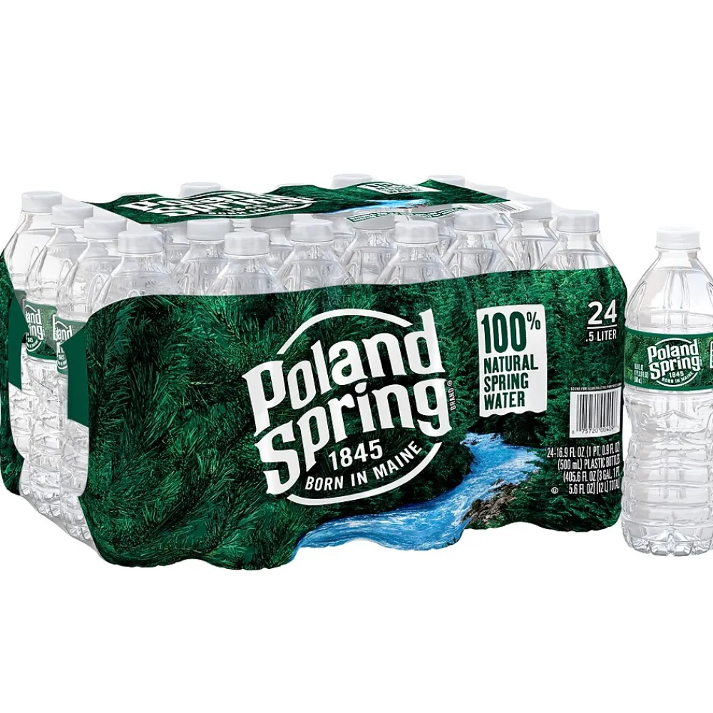 Poland Spring Bottled Spring Water, 16.9 oz., (Pick up In-Store) 24/Case