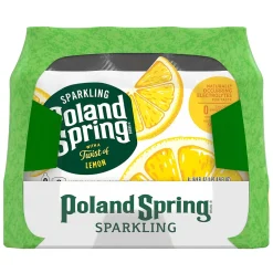Poland Spring Sparkling Water, Lime, Triple Berry & Lemon, 16.9 oz. Bottles, 24/Carton (12410094)