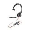 New Poly Blackwire 3315 Mono Headset, USB-C/3.5mm, UC Certified (8X217AA)
