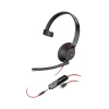Discount Poly Blackwire 5210 Mono Headset, USB-C/3.5mm, UC Certified, Bulk (8X230A6)