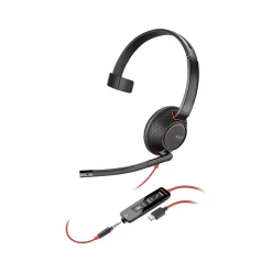 Discount Poly Blackwire 5210 Mono Headset, USB-C/3.5mm, UC Certified, Bulk (8X230A6)