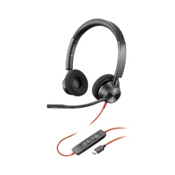 Online Poly Blackwire 3320 Stereo Headset, USB-C/USB-A, UC Certified (8X219AA)