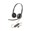 Best Poly Blackwire 3220 Stereo Headset, USB-C/USB-A, UC Certified, Bulk (8X228A6)