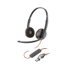 Outlet Poly Blackwire 3220 Stereo Headset, USB-C/USB-A, UC Certified (8X228AA)