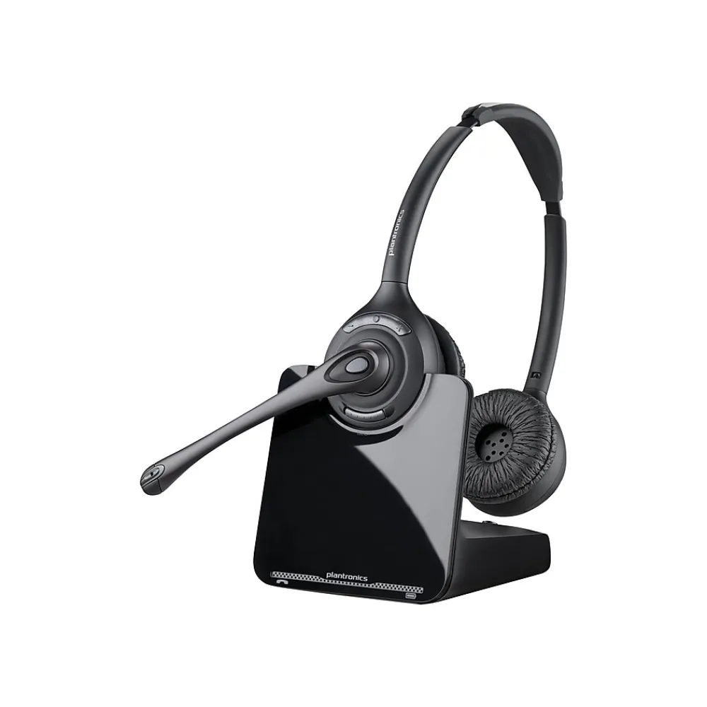 Hot Poly CS 520-XD Wireless Phone Headset, Over-the-Head, Black (7E2J9AA#ABA)