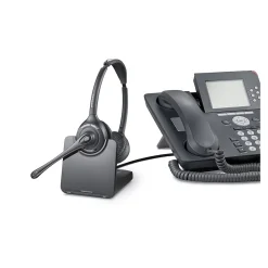 Hot Poly CS 520-XD Wireless Phone Headset, Over-the-Head, Black (7E2J9AA#ABA)