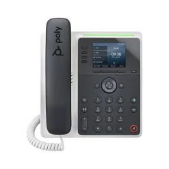 Poly Edge E220 16-Line VOIP Phone, White/Black (89B50AA)