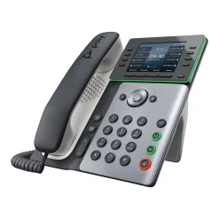 Poly Edge E320 VOIP Phone, Black/Silver (82M88AA)