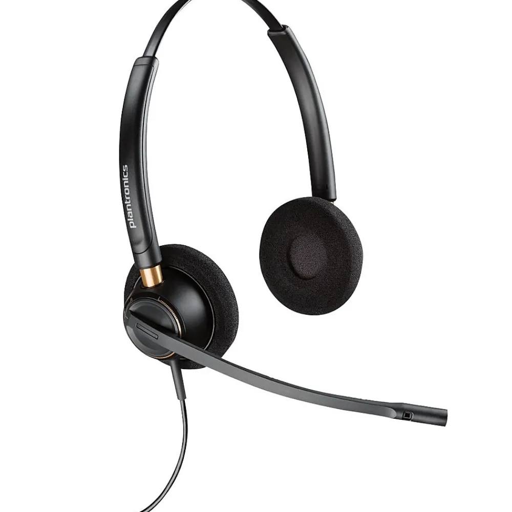 Online Poly EncorePro HW520 Binaural Customer Service Headset, Black (783P6AA#ABA)