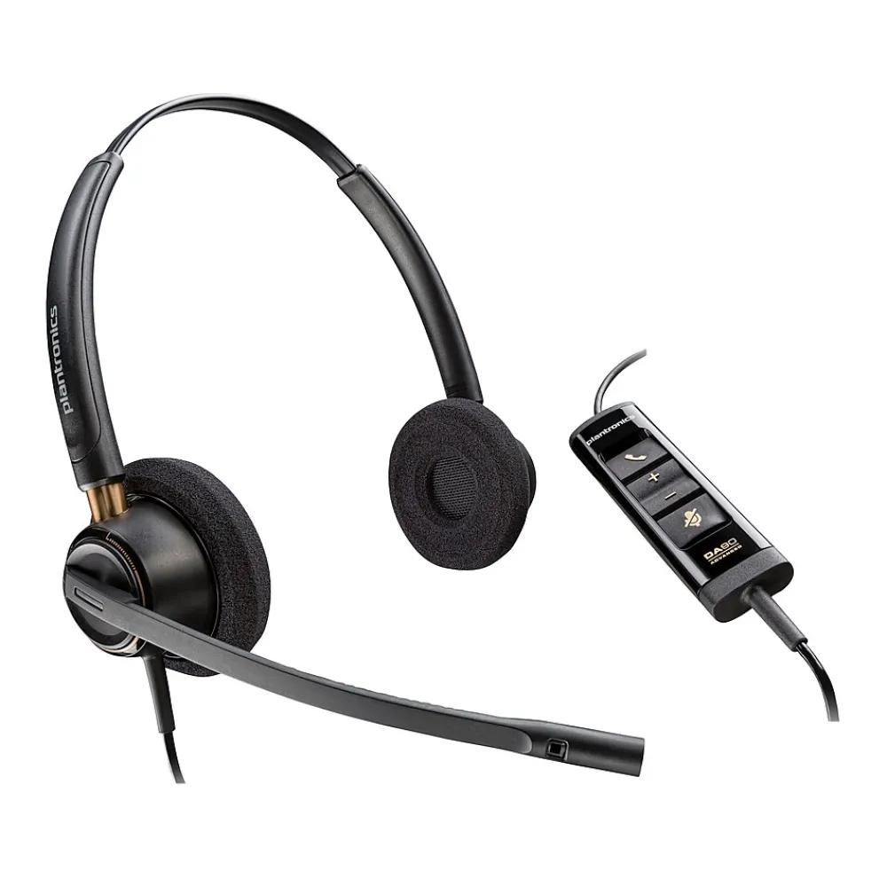 Clearance Poly EncorePro 525-M Stereo Headset, USB-A, MS Certified (783R2AA)