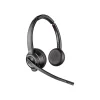 Best Poly Savi S8220 Spare Wireless Noise Canceling Stereo Headset, Over-the-Head, Black (85T31AA#ABA)