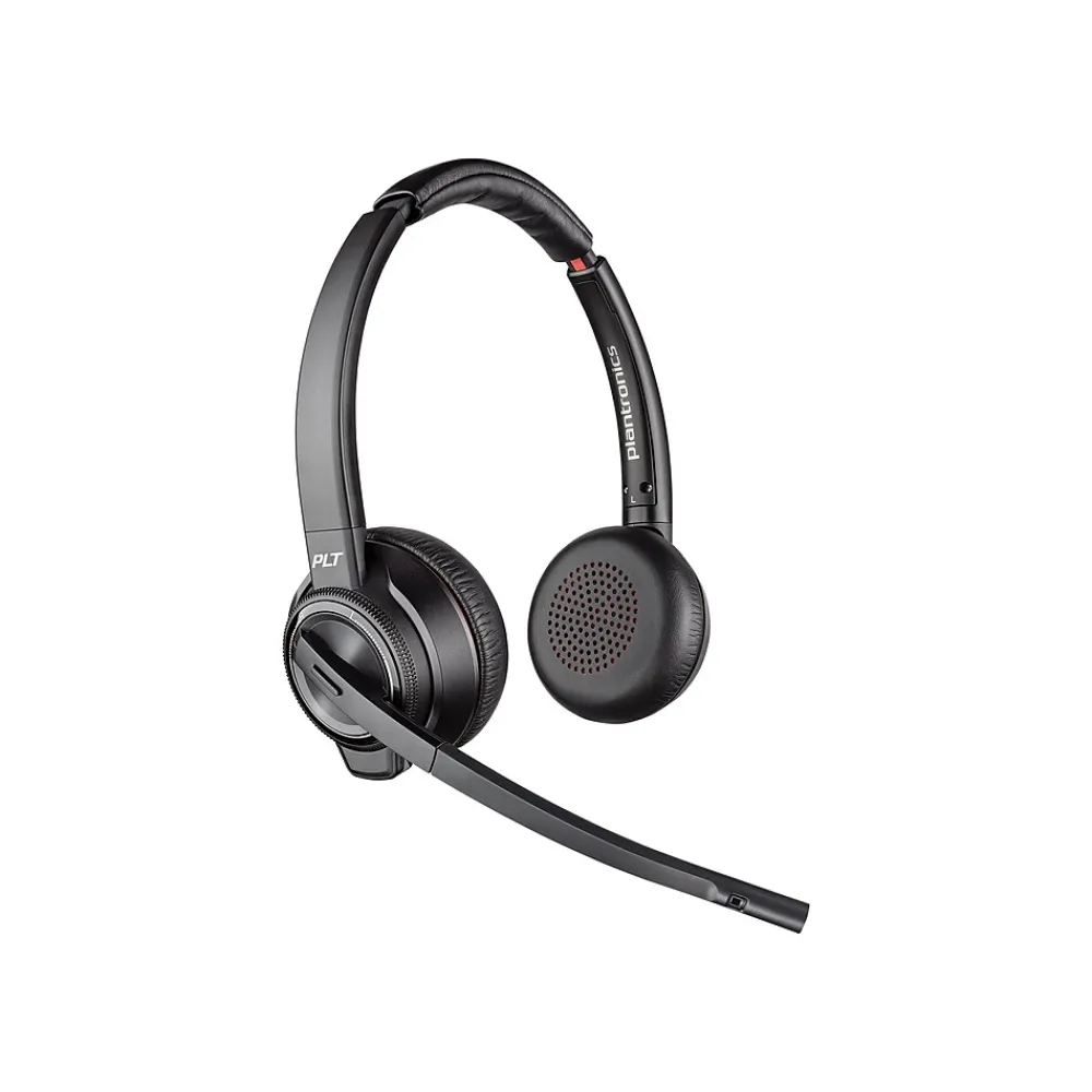 Best Poly Savi S8220 Spare Wireless Noise Canceling Stereo Headset, Over-the-Head, Black (85T31AA#ABA)