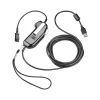 Best Poly SHS 2626-13 Monaural PTT Secure Voice Attachment, USB-A - Quick Disconnect (8K7N0AA#AC3)